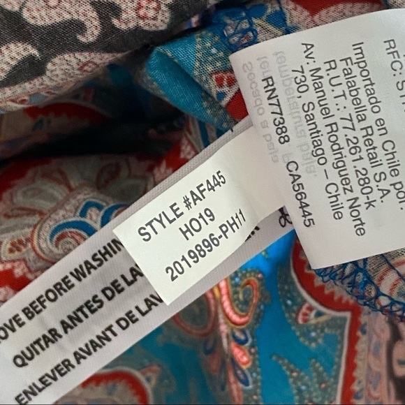 J. Crew Perfect Buttondown Shirt in Ratti Mediterranean Paisley, size 6 - Picture 11 of 12